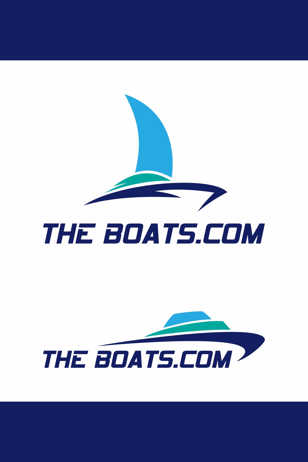 Boat Logo Design - only 5$ pinterest preview image.