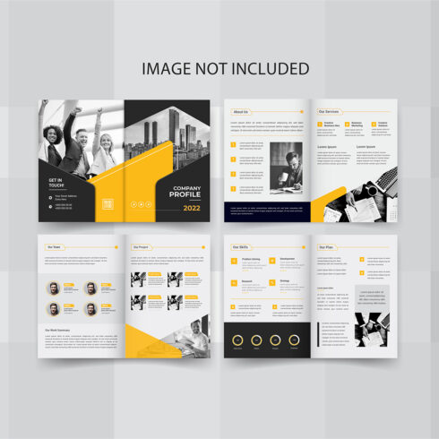 Vector Creative Company Profile Template Design cover image.