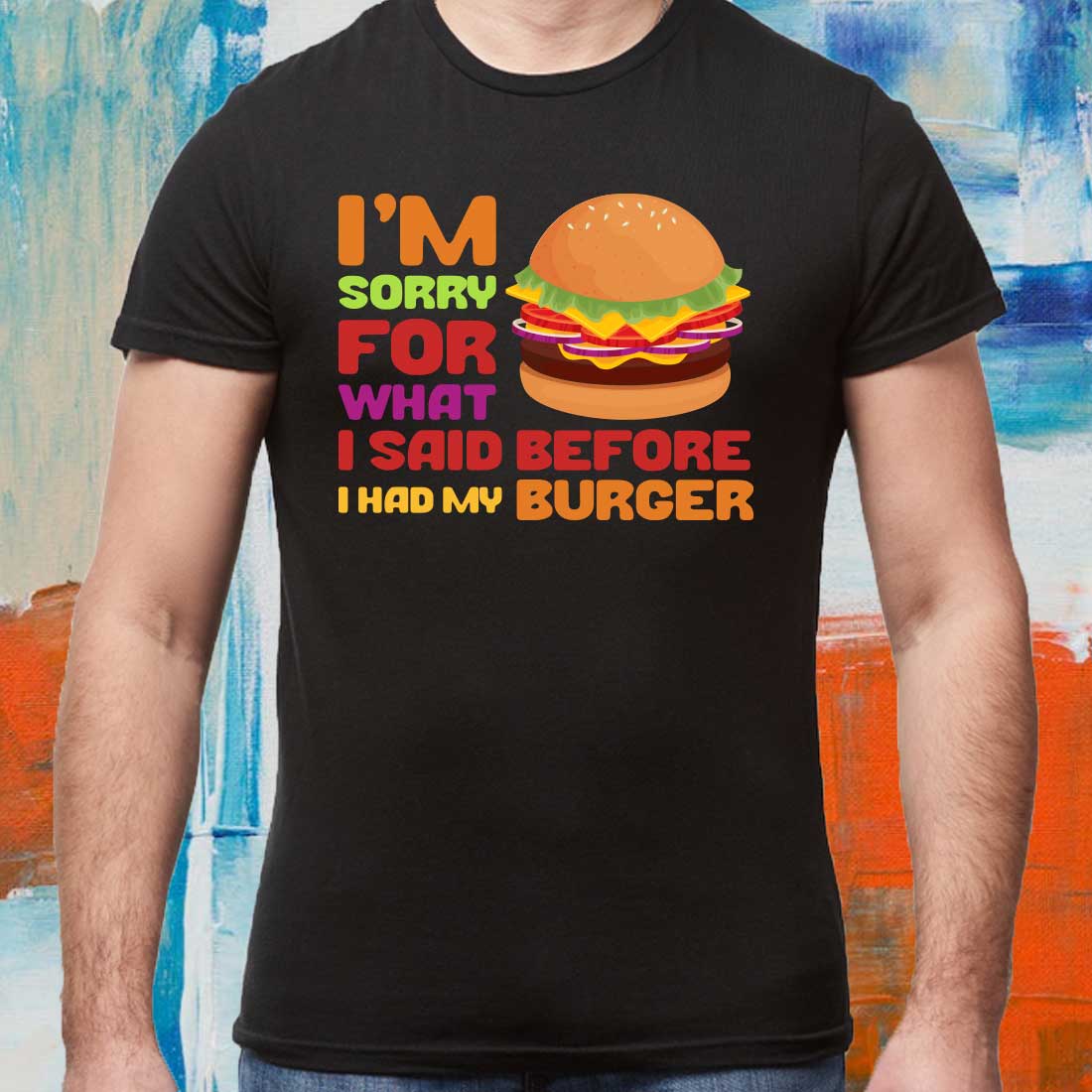 burger t shirt 6 12