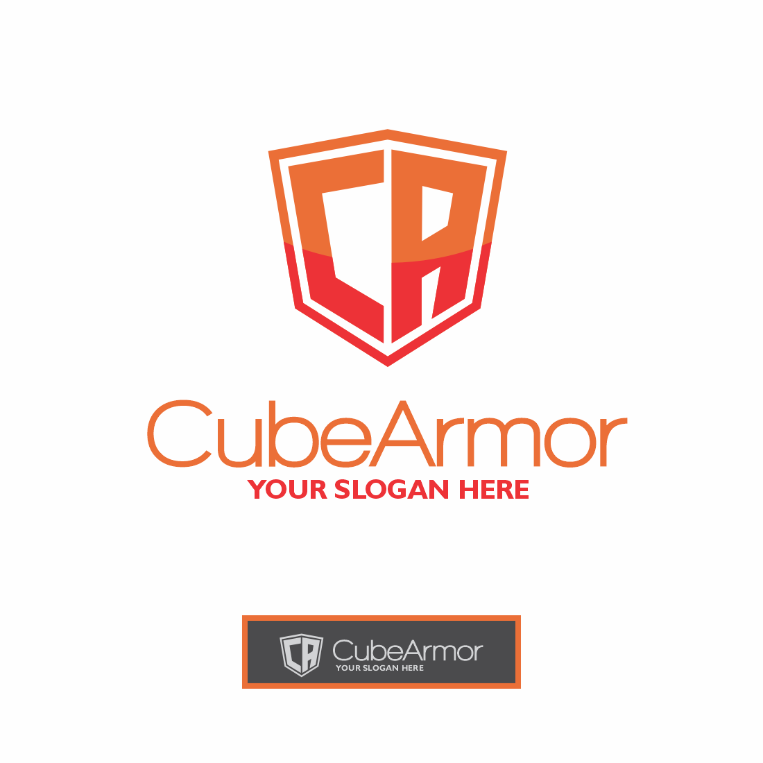 Premium CA Logo Shield preview image.