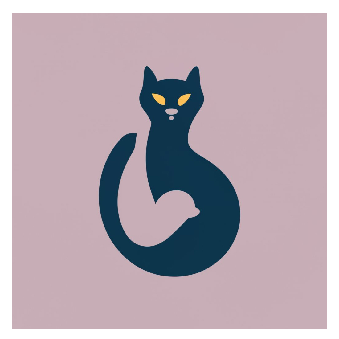 Cat - Logo Design Template preview image.