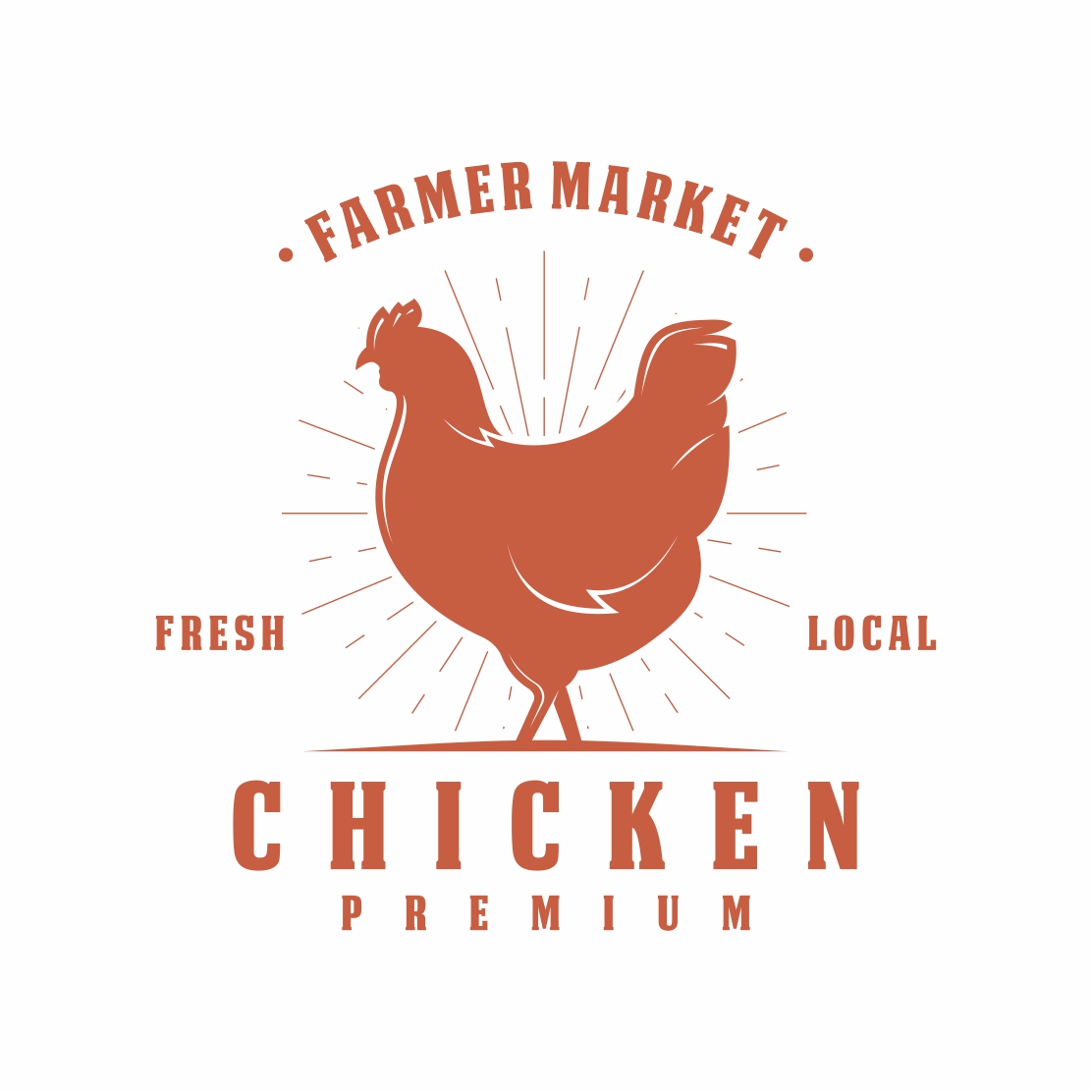 Chicken Farm logo design - only 5$ preview image.