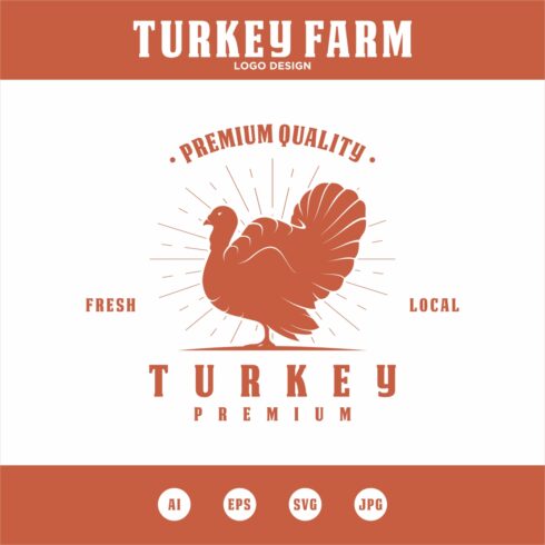 Turkey Farm logo design - only 5$ cover image.