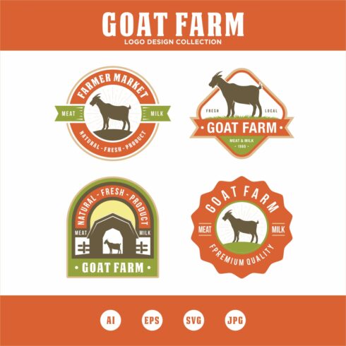 Goat Farm logo design collection - only 10$ cover image.