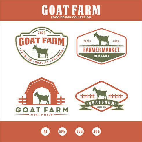 Goat Farm logo design collection - only 10$ cover image.