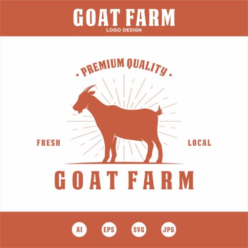 Goat farm logo design vector illustration. Livestock logo vector 25661720  Vector Art at Vecteezy