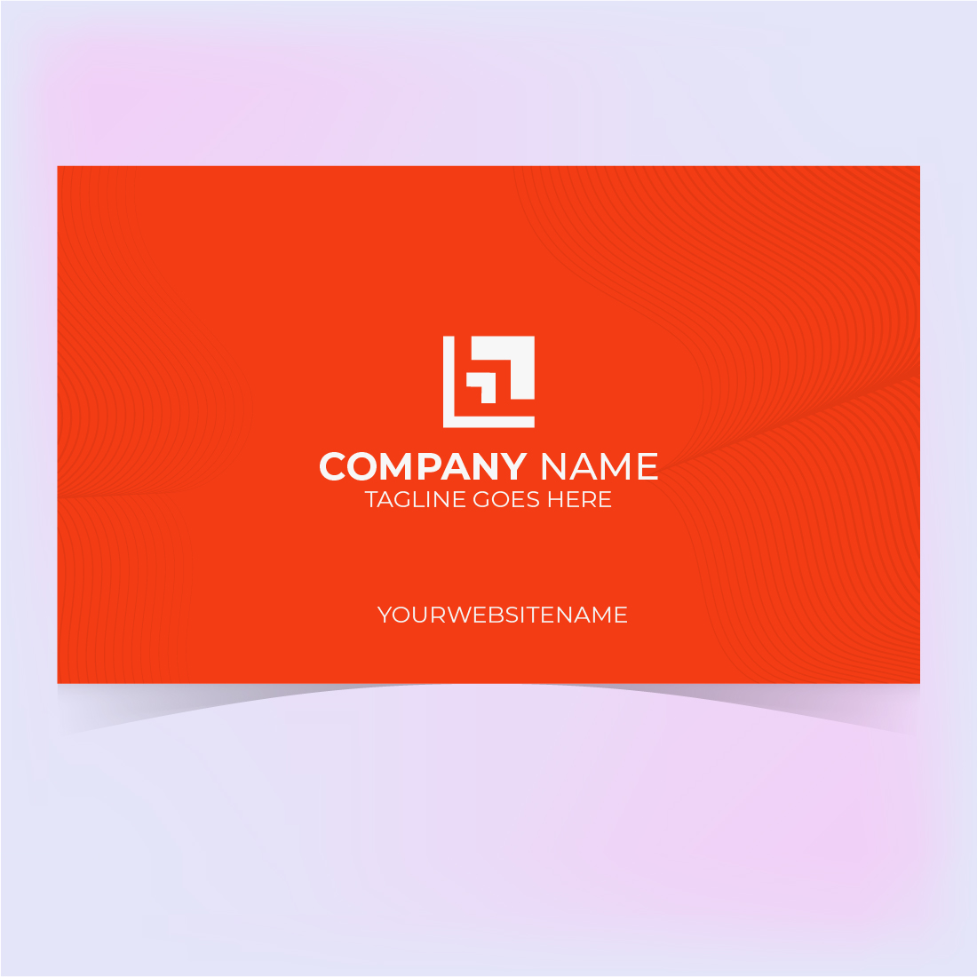 HR business card preview image.