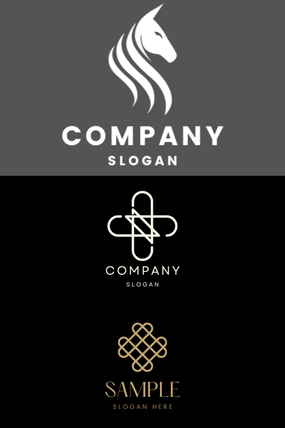 Professional and Minimalist Logos for 1$ pinterest preview image.