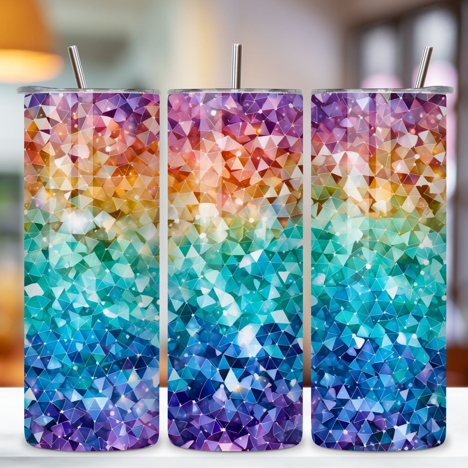 Galactic Prism Glitter Ombre Tumbler wrap, seamless wrap png, Glitter Ombre Tumbler Wrap, Tumbler Sublimation Design Bundle, Gradient Tumbler Png, Sparkling Glitter Tumbler Bundle preview image.