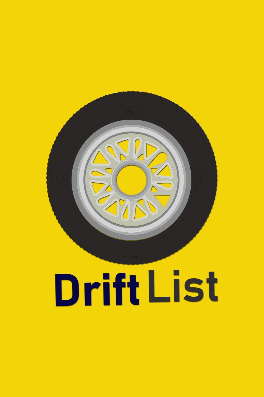 Drift List logo, pinterest preview image.