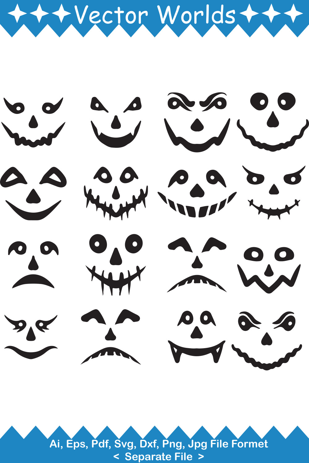 Horror Smile SVG Vector Design pinterest preview image.