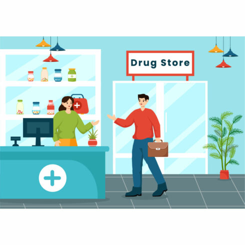 12 Drug Store Illustration cover image.