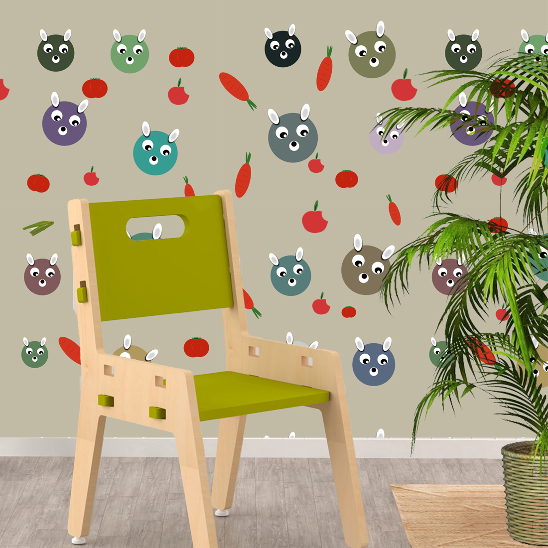 seamless patterns for kids room decoration preview image.
