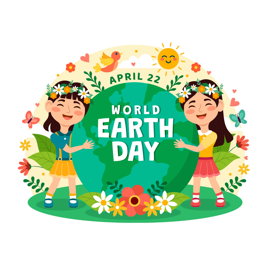 12 World Earth Day Illustration preview image.