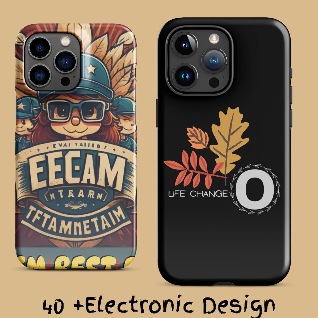 Electronic item design like Airpod , Mobile cover, iphone, android cover 40 plus design preview image.