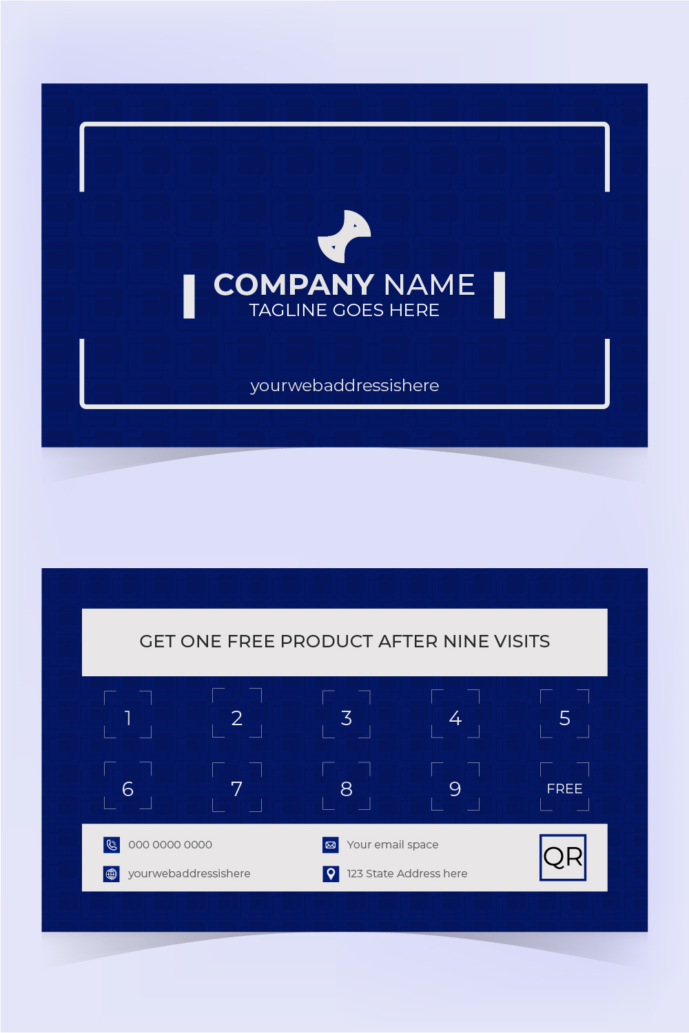 Loyalty Business Card Template pinterest preview image.