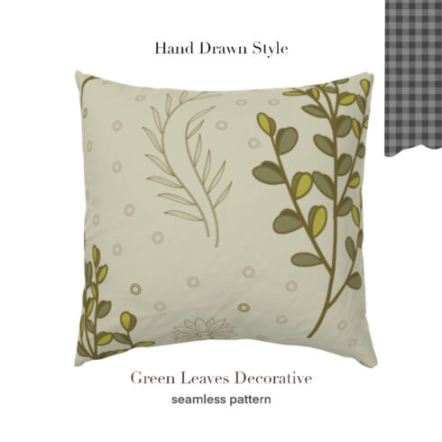 VerdeChic Décor: Green Leaves Seamless Pattern for Stylish Home Accessories cover image.
