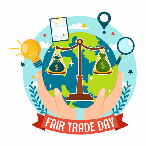 12 World Fair Trade Day Illustration cover image.