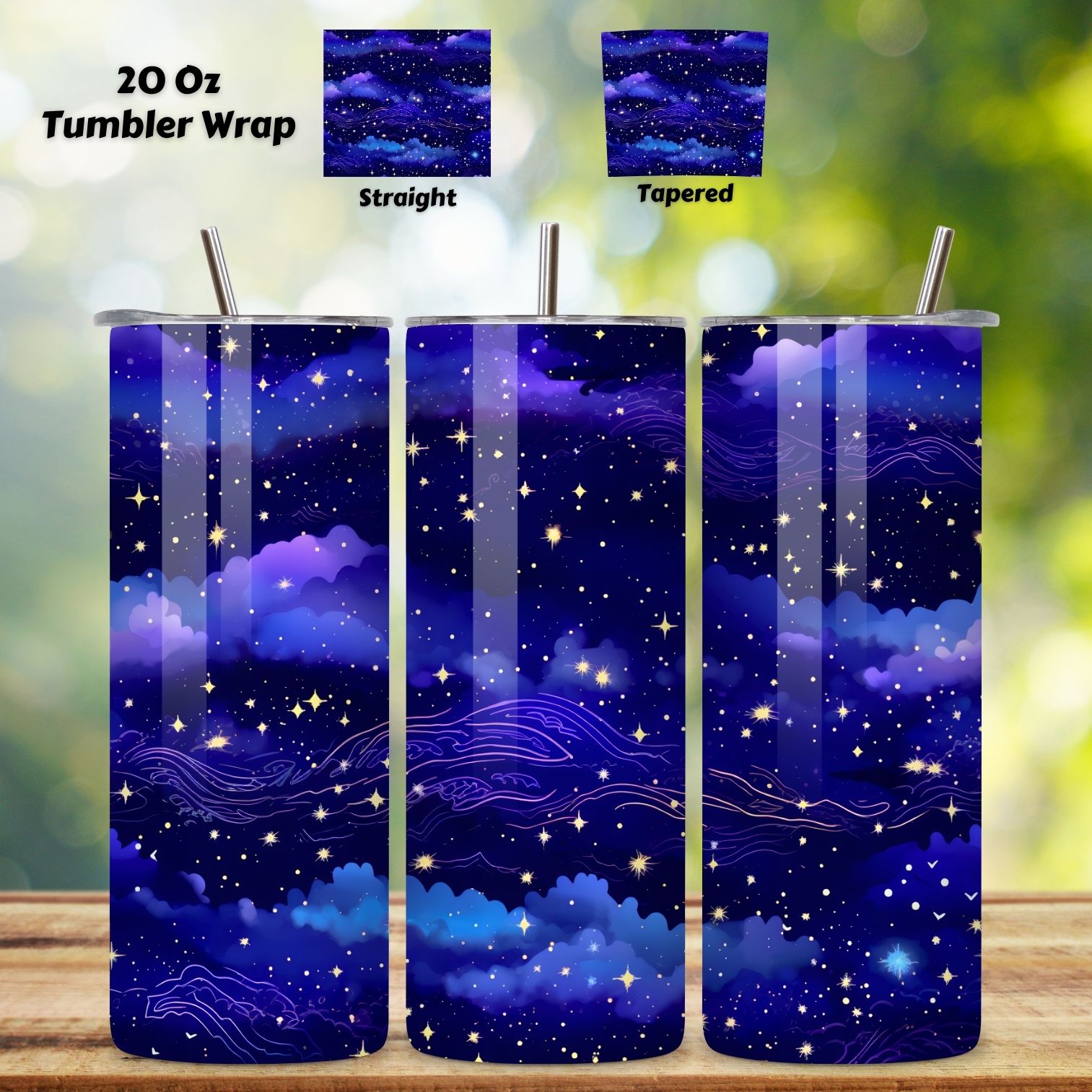 Starry Constellations Tumbler Wrap | Seamless Wrap Design, 20oz tumblers, galaxy design, novelty png design, printable vinyl, stars design, sublimation images, trending png designs, tumbler designs cover image.