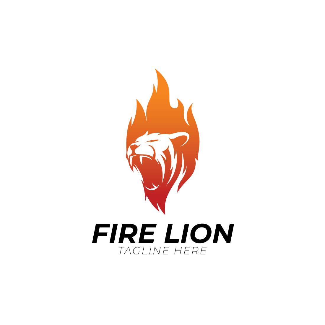 Initial Fire Lion logo preview image.