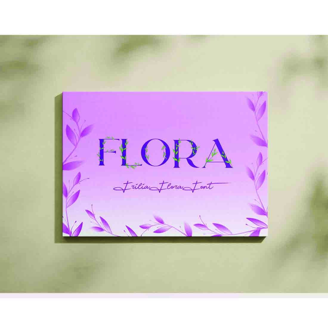 Frilia Flora Font preview image.