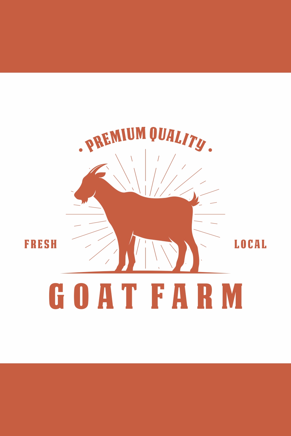 Goat Farm logo design - only 5$ pinterest preview image.
