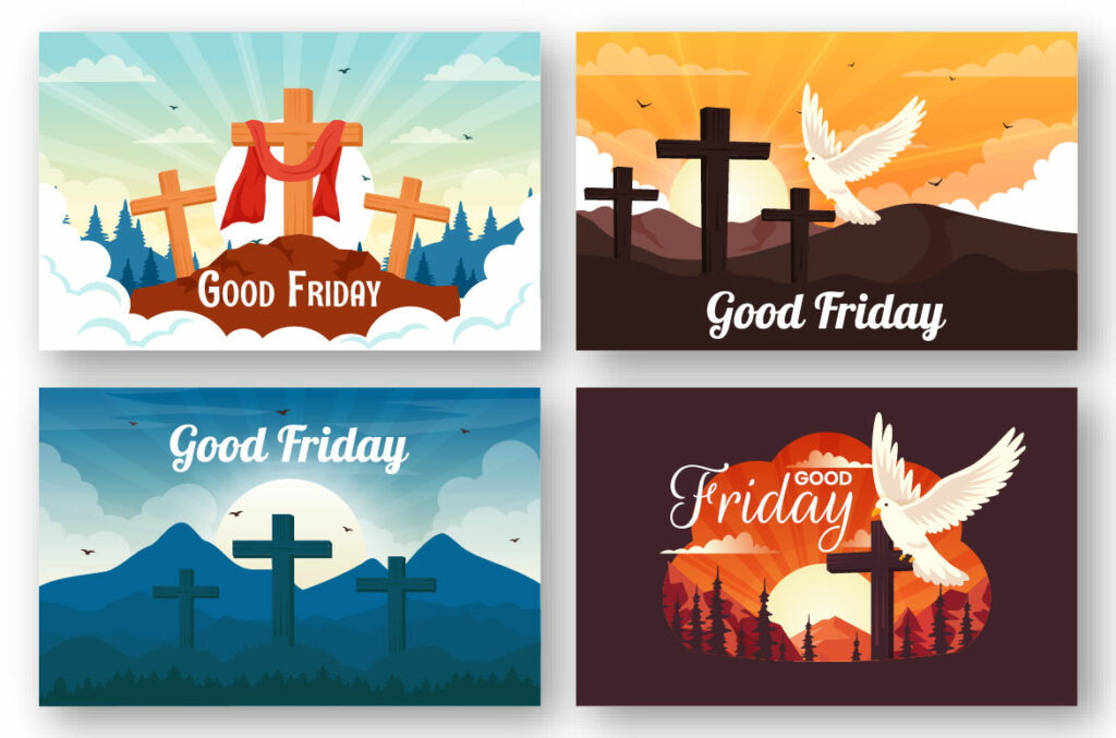 12 Good Friday Illustration - MasterBundles