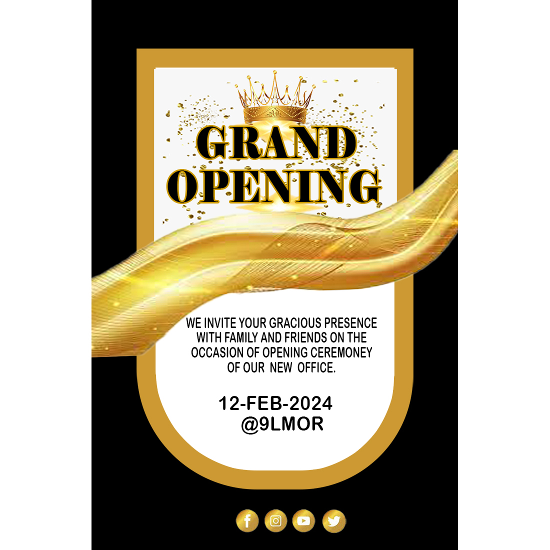 grand opening poster design 954