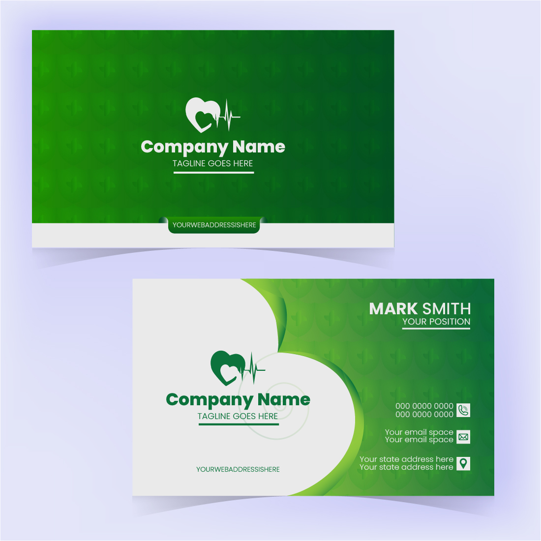 medical Business Card Template cover image.