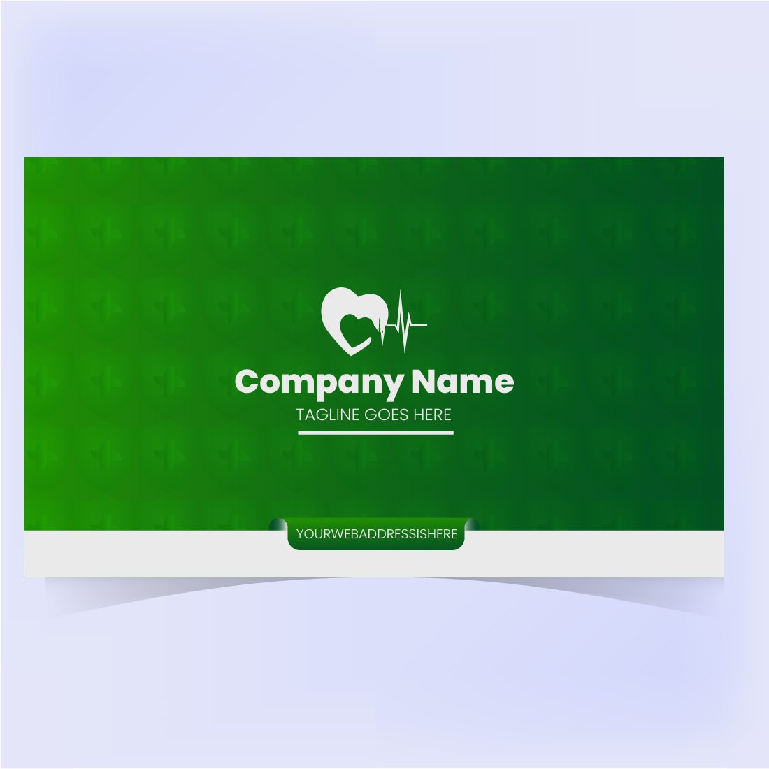 medical Business Card Template preview image.