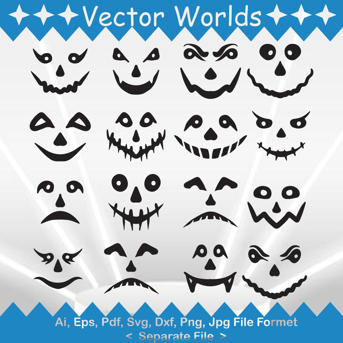 Horror Smile SVG Vector Design cover image.