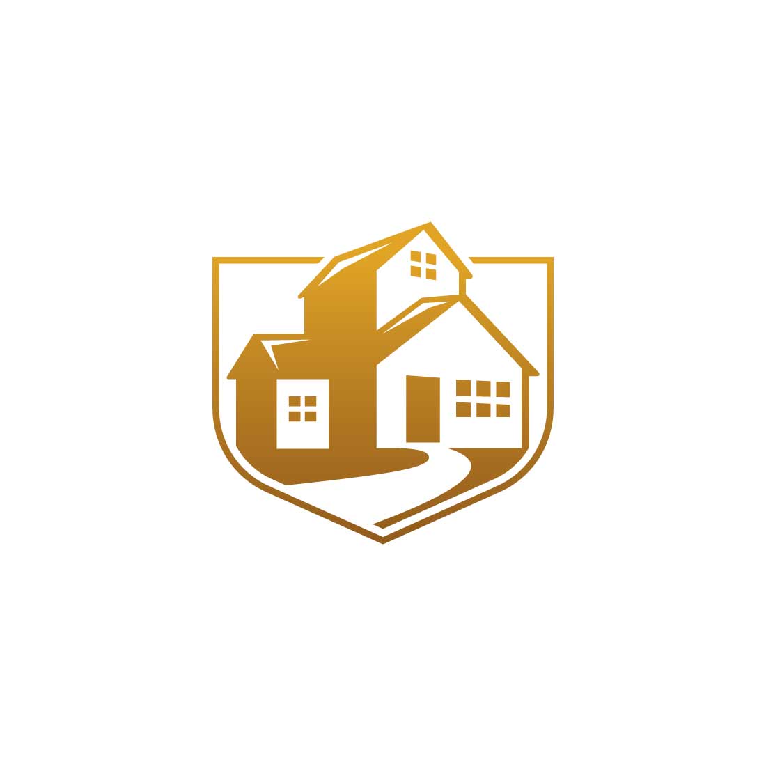 Modern House Gold Logo preview image.