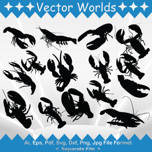 Lobster SVG Vector Design cover image.
