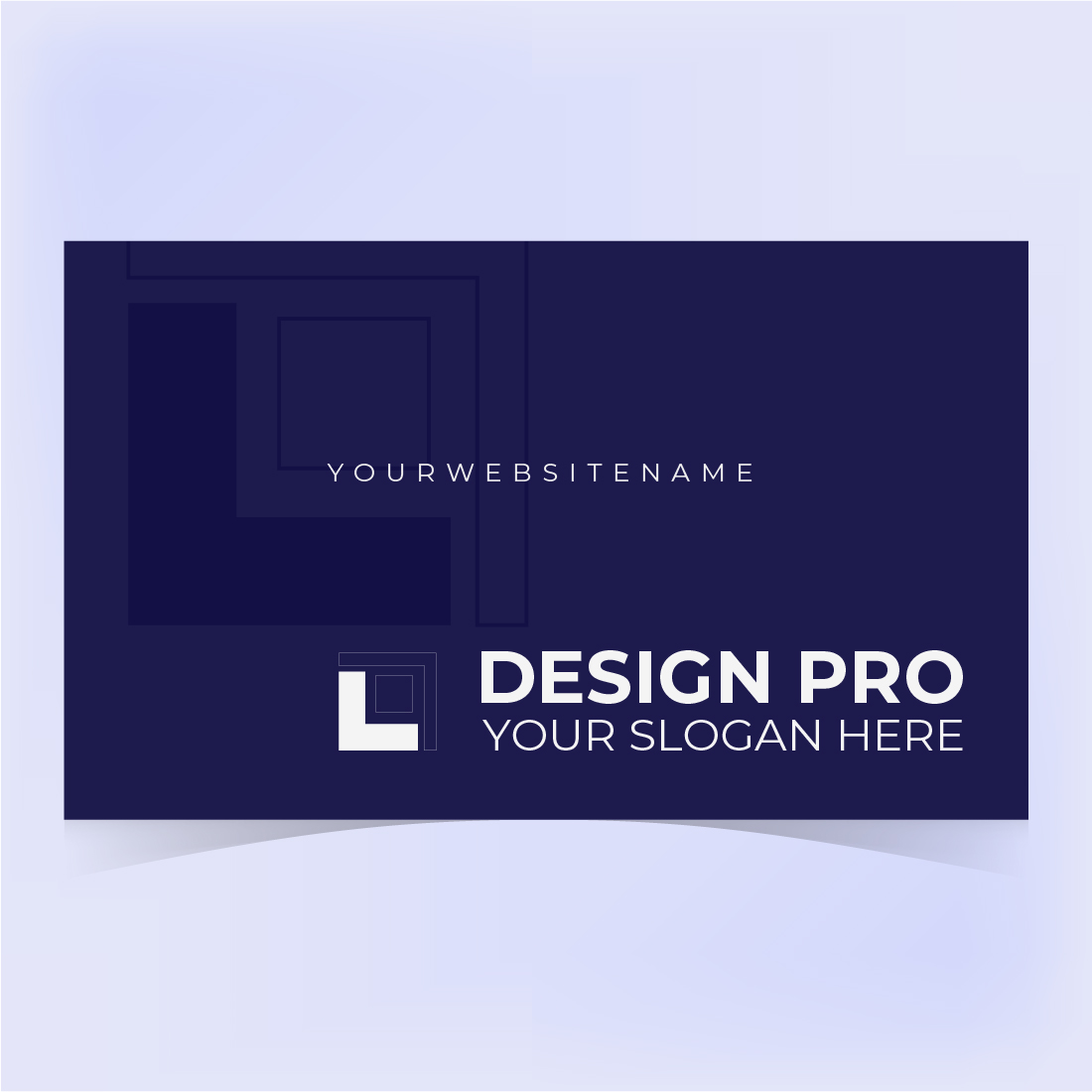software business card template preview image.