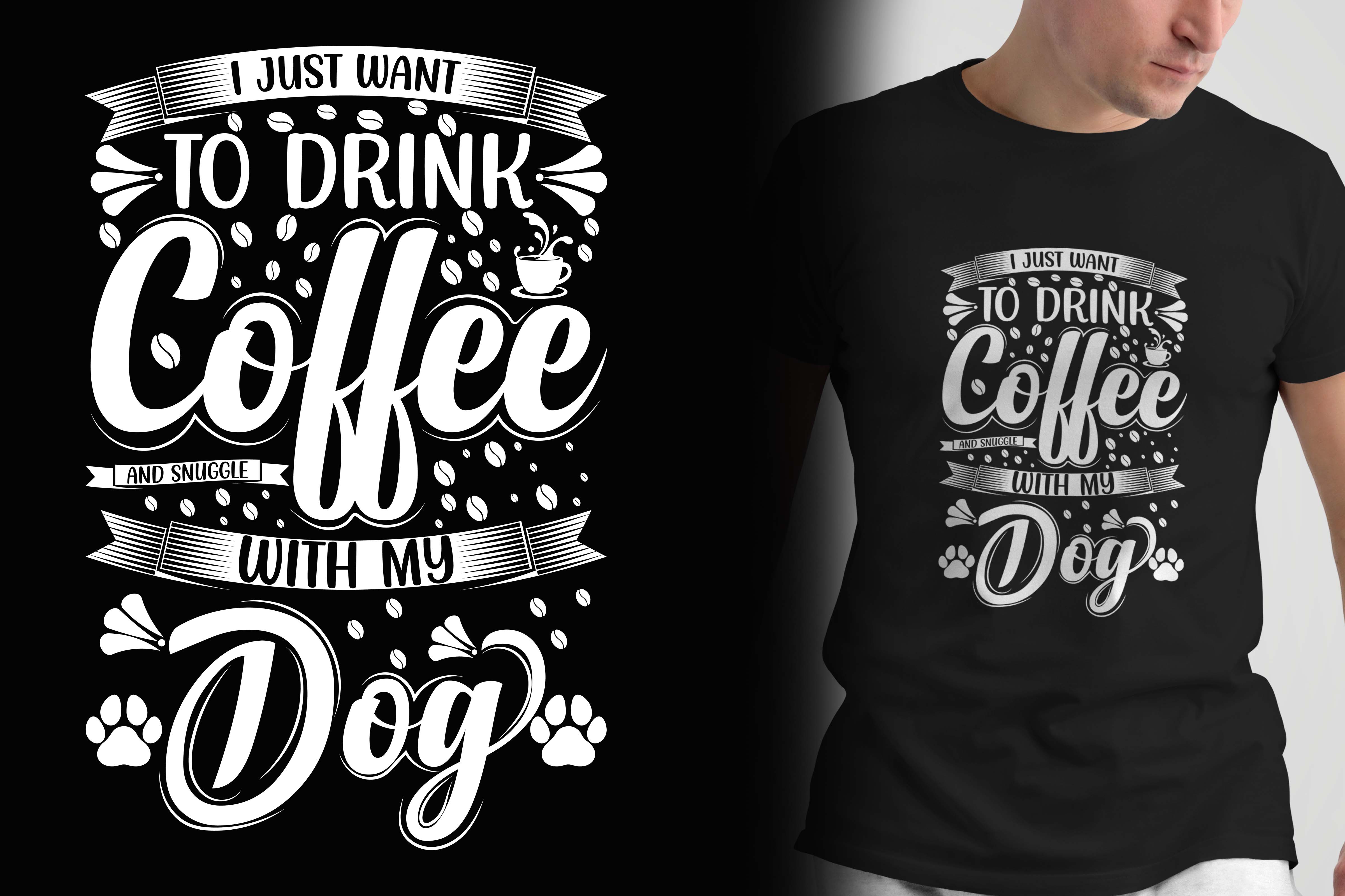 i just want to drink coffee sanuggle with my dog 142