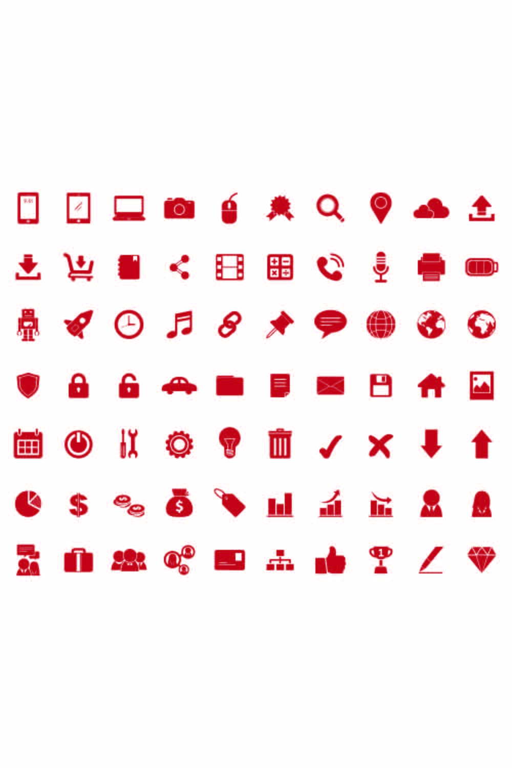 Icons , All vector Icon pinterest preview image.