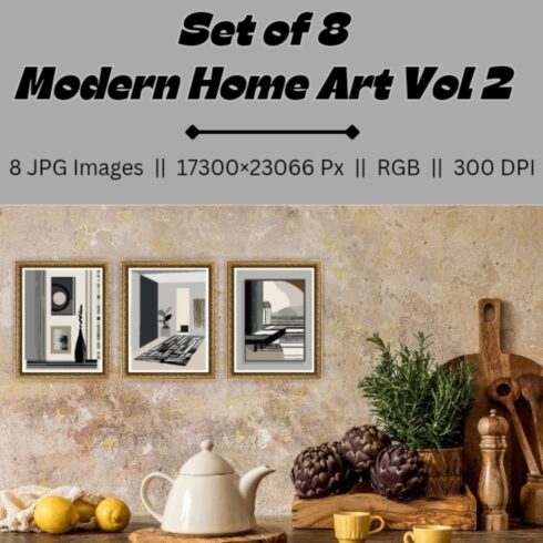 Modern Home Art Vol 2 for Home decor (Set of 8 image) cover image.