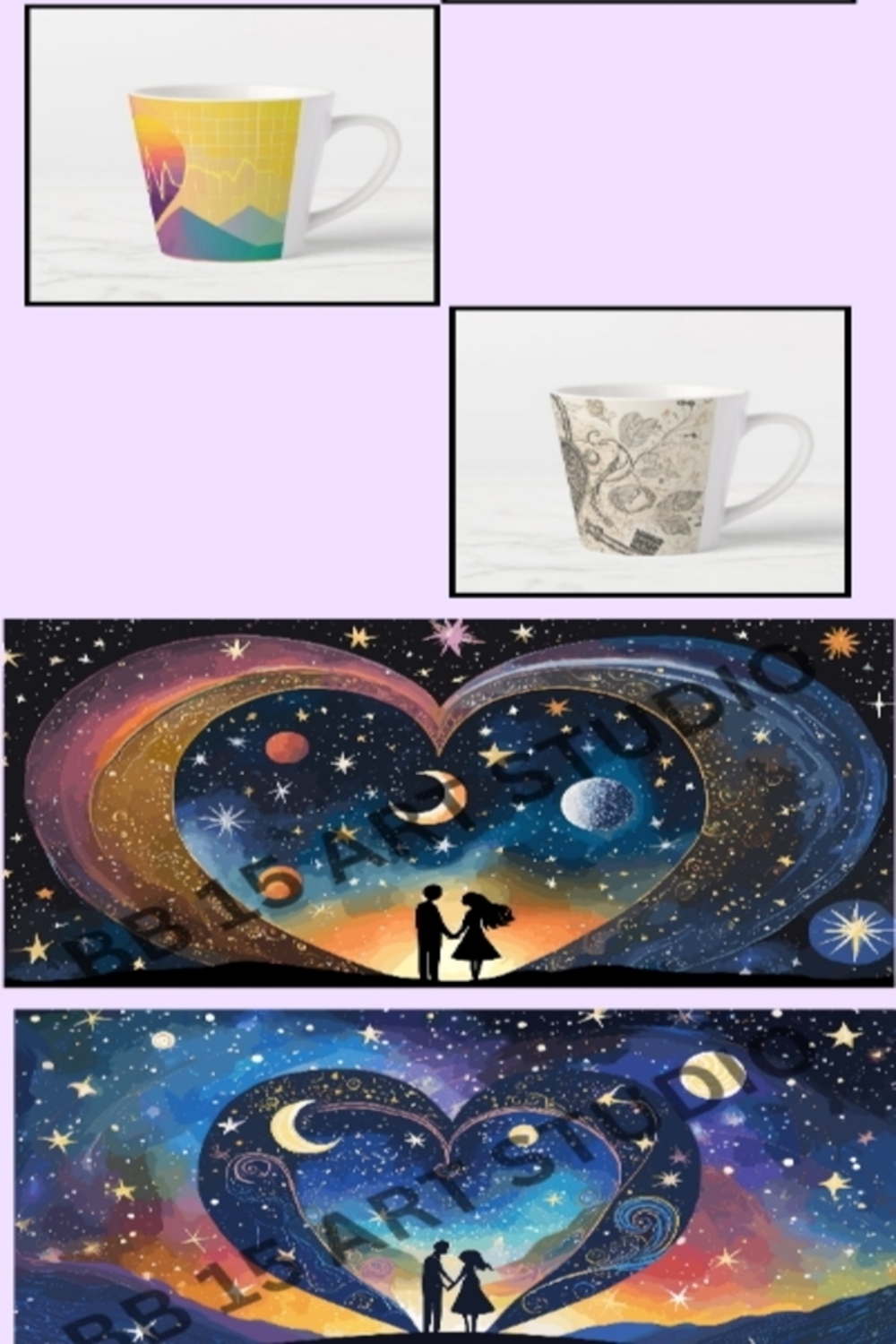 Cultural Connection: Valentine's Day Mug for a Diverse Love (Set of 12 Design) pinterest preview image.