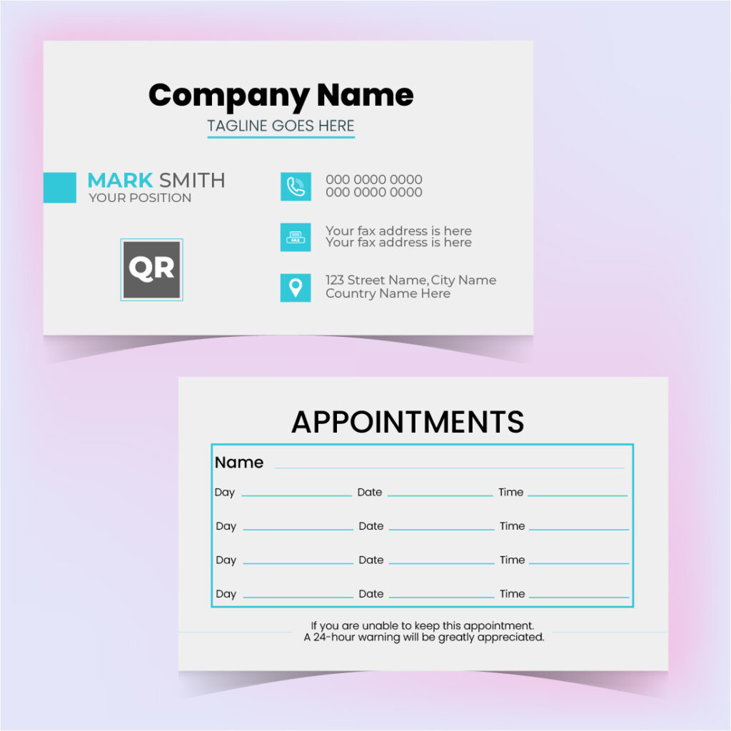 appointment business card template MasterBundles