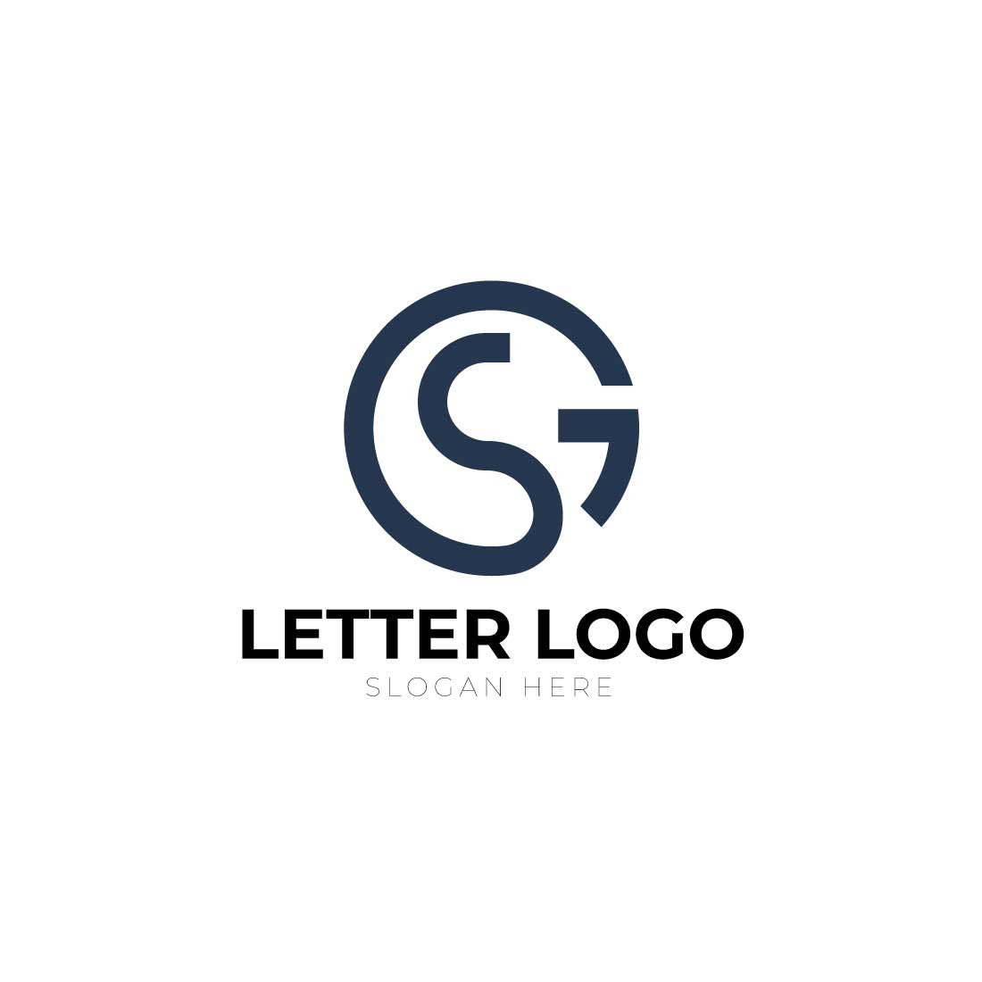 Abstract letter JK logo design preview image.