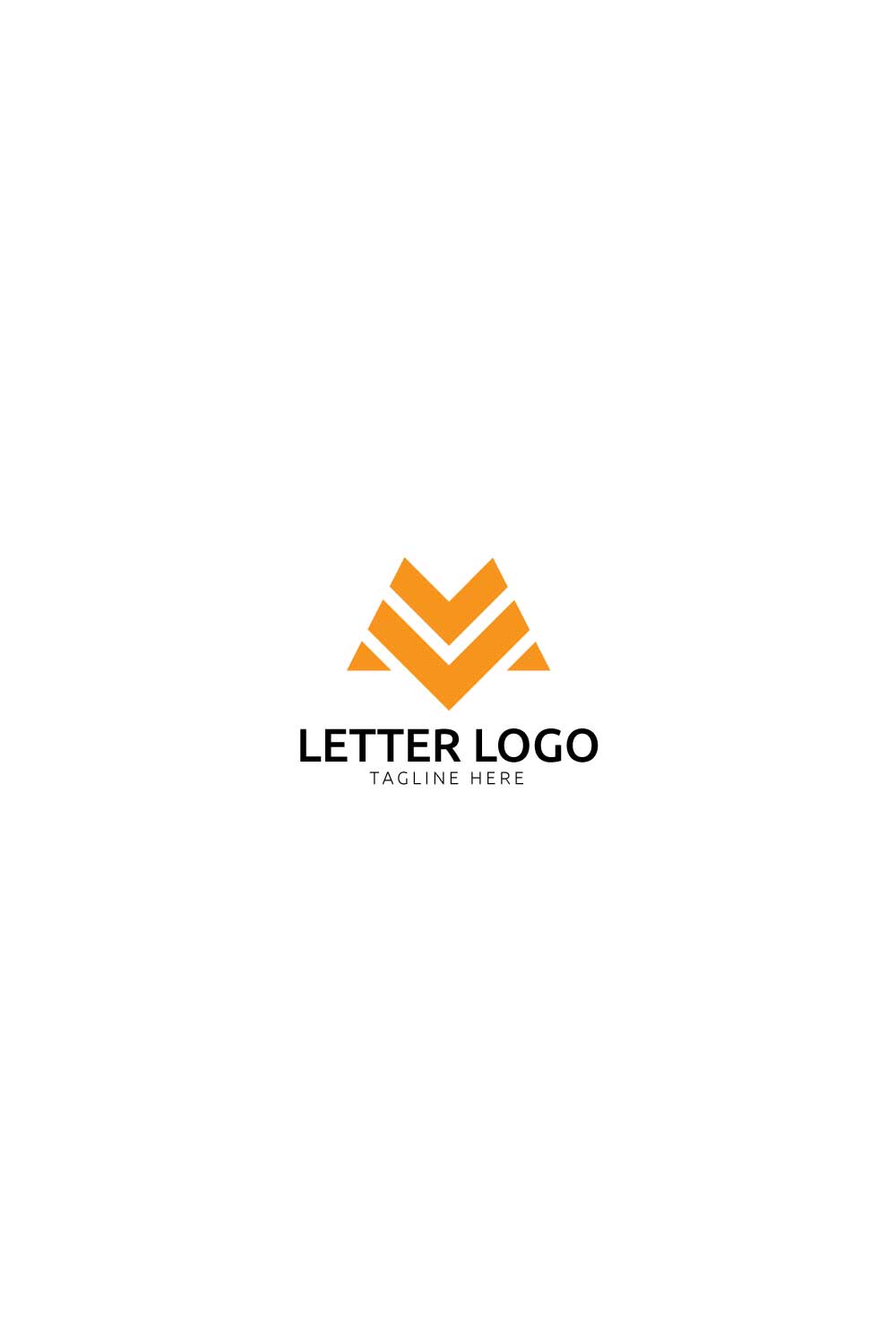 M V icon logo design V M elegant and Professional letter icon design pinterest preview image.