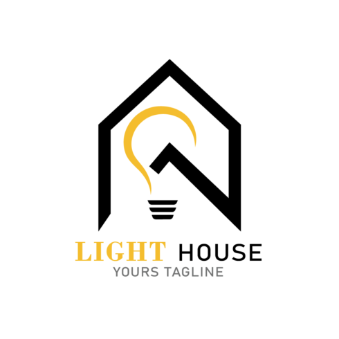 useful and unique minimal light house logo design for your company, brand and business cover image.