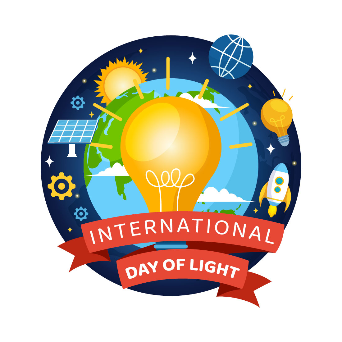 13 International Day of Light Illustration preview image.