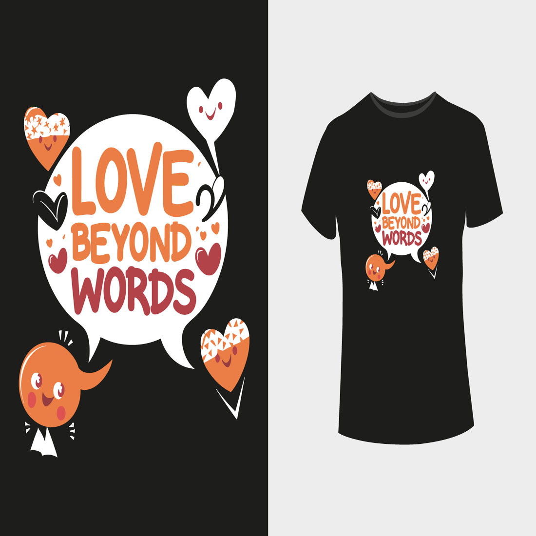 Love beyond words-4 design preview image.