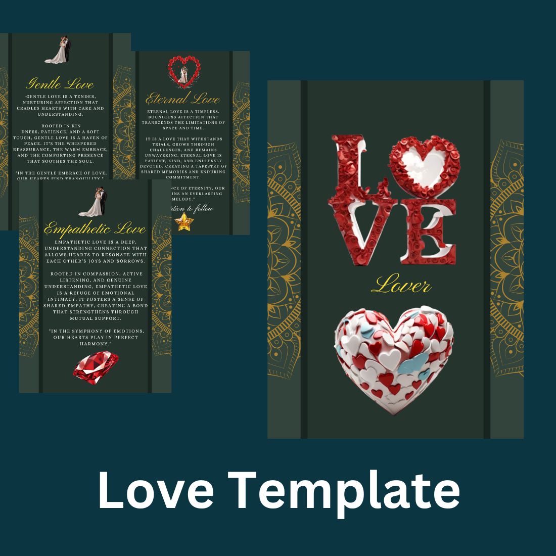 LOVE TEMPLATE LATEST DESIGN / UNIQUE PATTERN MASTER BUNDLE preview image.