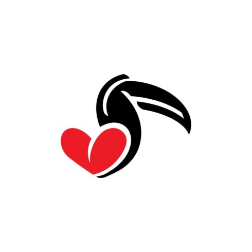 Initial Love Toucan Logo design cover image.