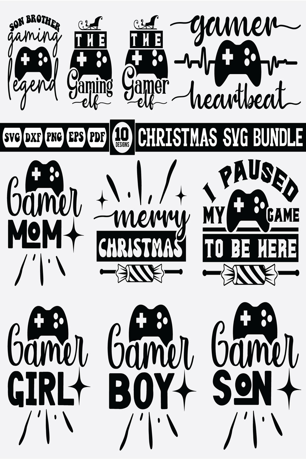 gaming christmas pinterest preview image.