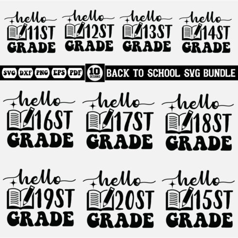 back to school svg bundle Vol-8 cover image.