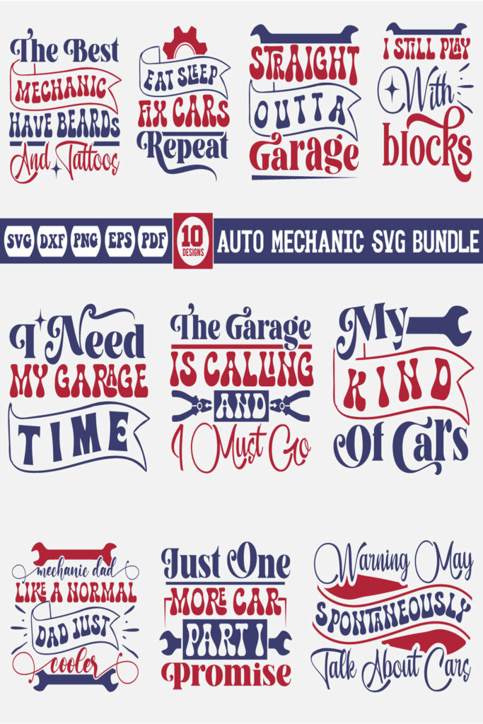 Svg Auto Works Auto Mechanic svg bundle - MasterBundles
