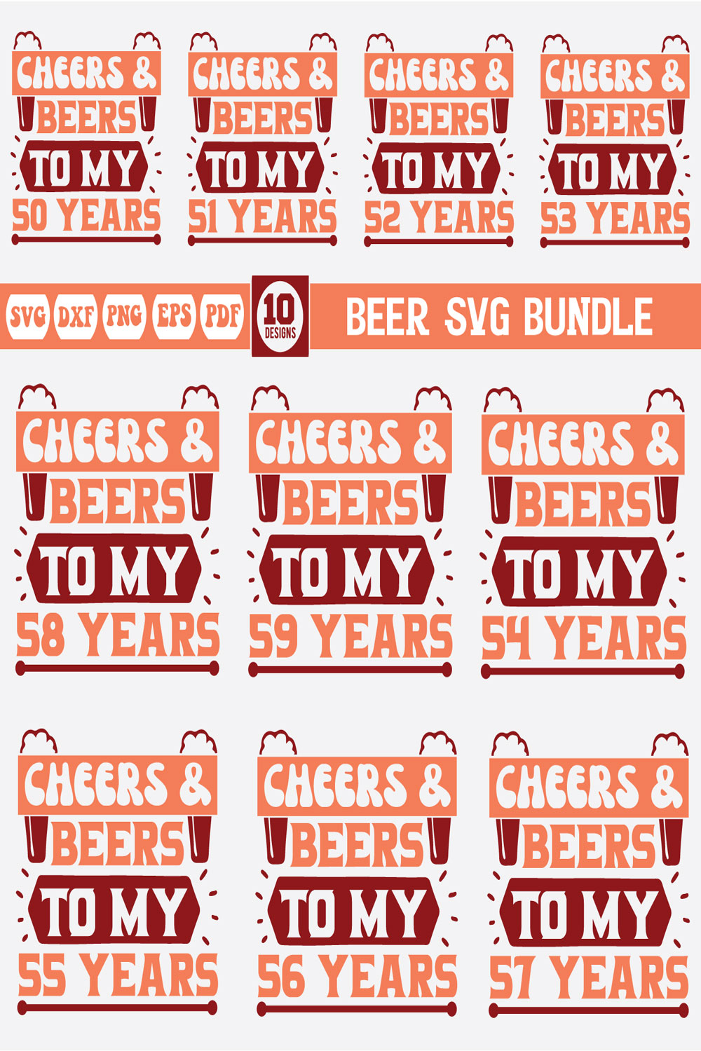 beer svg bundle pinterest preview image.